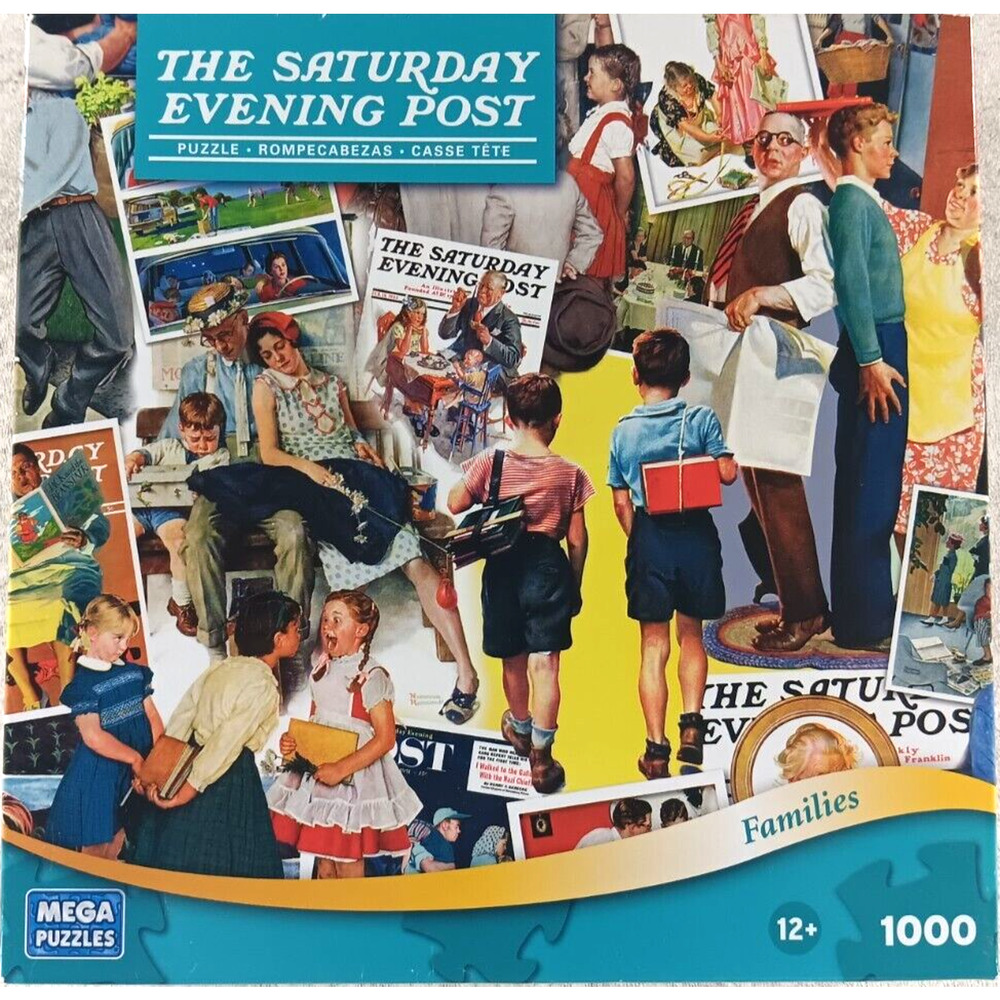 Norman Rockwell The Saturday Evening Post Families 1000 Piece Jigsaw Puzzle Mega
